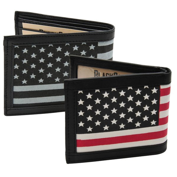 Blackcanyon Outfitters BCO BIFOLD WALLET  AM FLAG CANVAS ASST 802AF